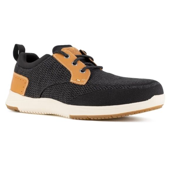 NIB Florsheim Conway Work Men's Black and Brown Casual Work Sneaker - Picture 5 of 7